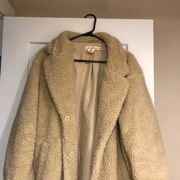 H&M TEDDY COAT - Picture 1 of 5